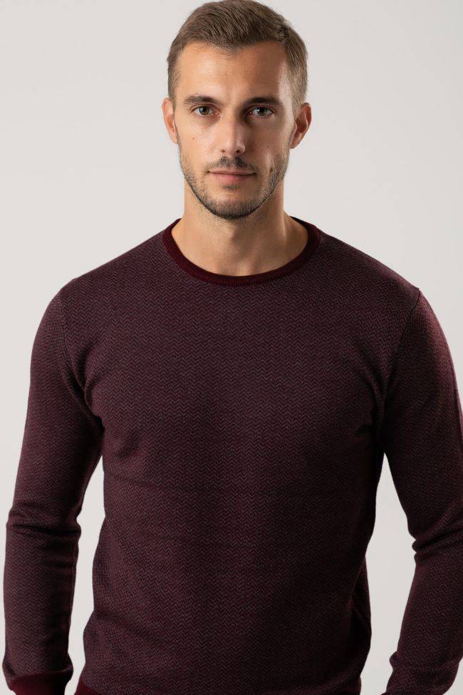 privati firenze Strickwaren Herren Privati Firenze Rundhalsausschnitt Slim Halb Unifarben 100% Merinowolle Valentinstagsangebot