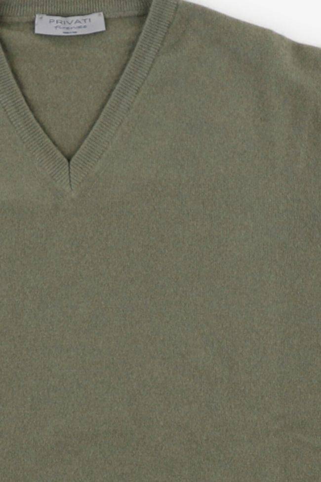 privati firenze Strickwaren Herren Privati Firenze V-Ausschnitt Regular Einfarbig 90% wolle 10% Kaschmir Heißer Verkauf
