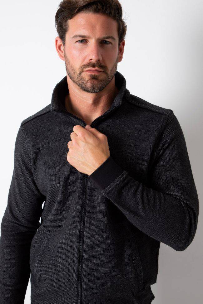ragman Strickwaren Herren Ragman Reißverschluss Classic Einfarbig 100% winter cotton Top Angebot