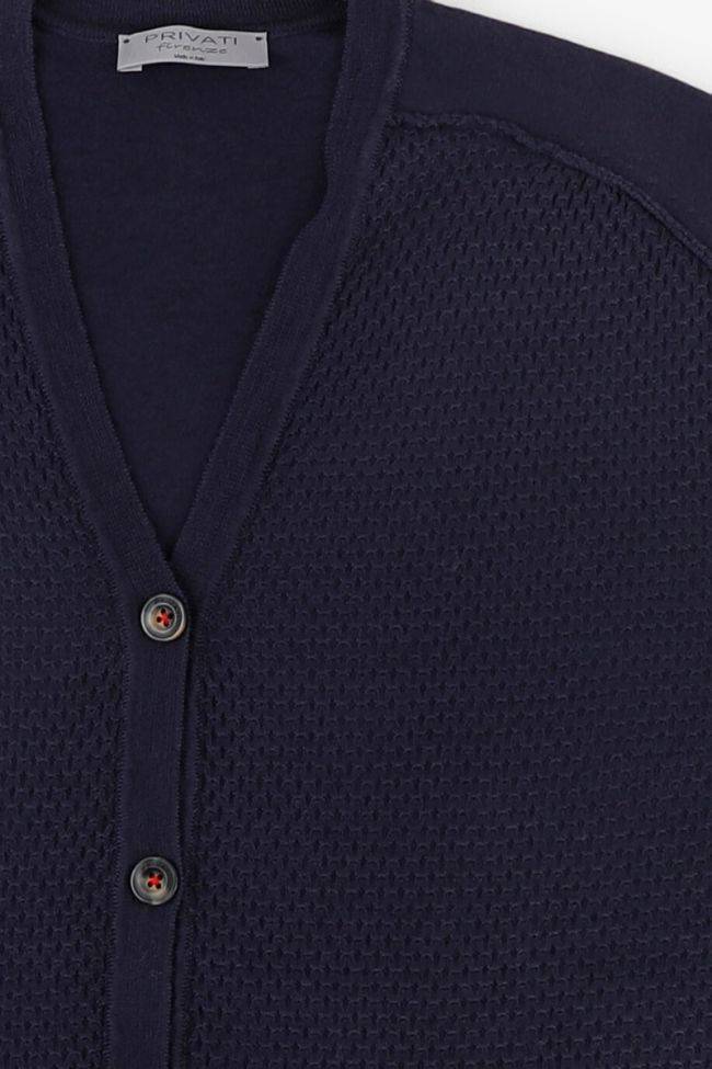 privati firenze Strickwaren Herren Privati Firenze Cardigan Regular Halb Unifarben 100% Merinowolle Extrafine Online Outlet
