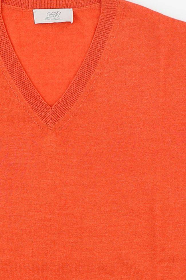 enzo mantovani Strickwaren Herren Enzo Mantovani V-Ausschnitt Regular Einfarbig 70% cashmere 30% silk VIP-Rabatte