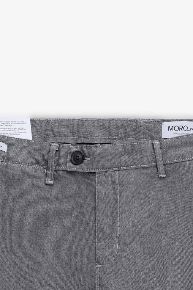 moro Hose Herren Moro Chinos Slim Einfarbig 98% cotton 2% ea Im Verkauf
