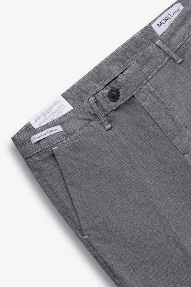 moro Hose Herren Moro Chinos Slim Einfarbig 98% cotton 2% ea Im Verkauf