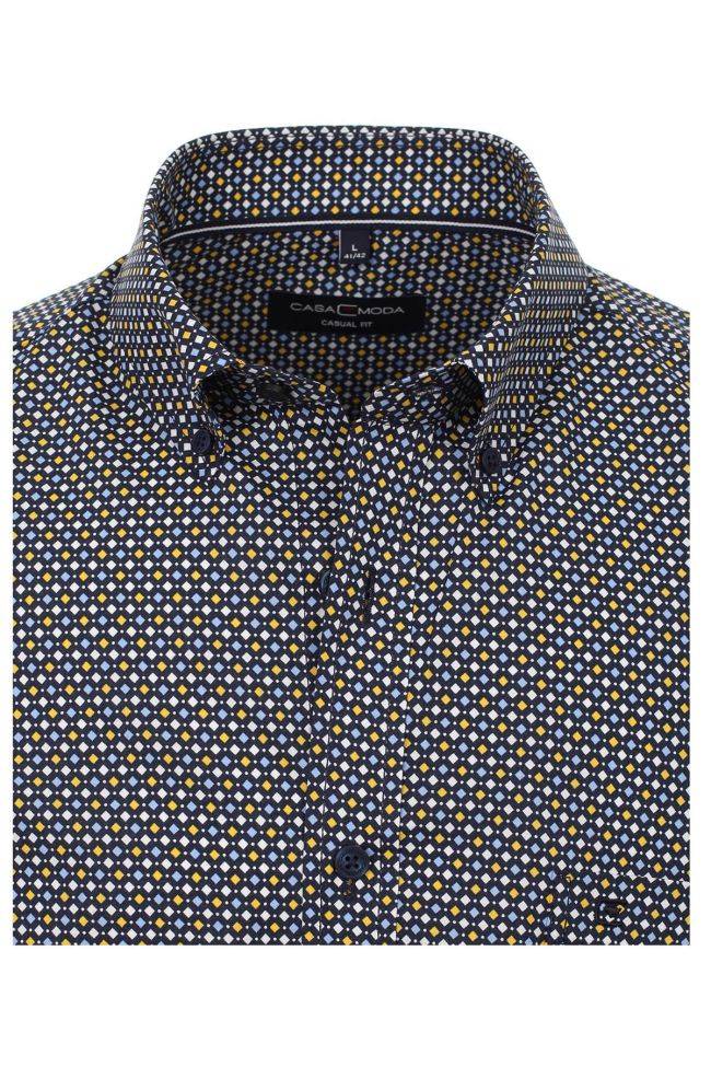 casamoda Hemd Herren Casamoda Classic Muster kragen Button-Down Kurze Ärmel Hotsell