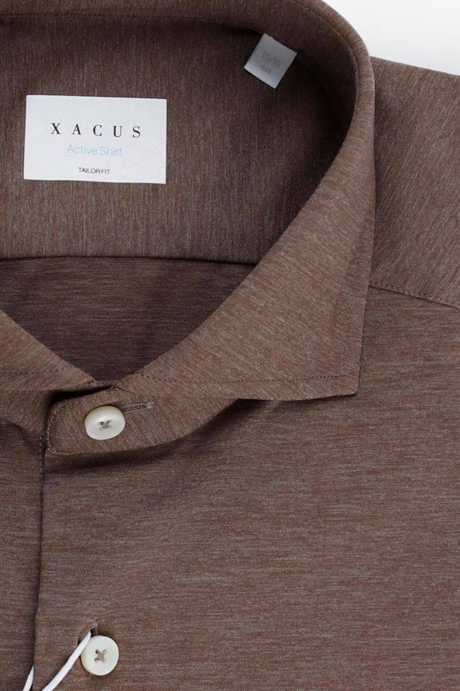 xacus Hemd Herren Xacus Regular Einfarbig 42% polyamide 42% polyester 16% ea kragen Französisch Lange Ärmel Fabrikverkauf