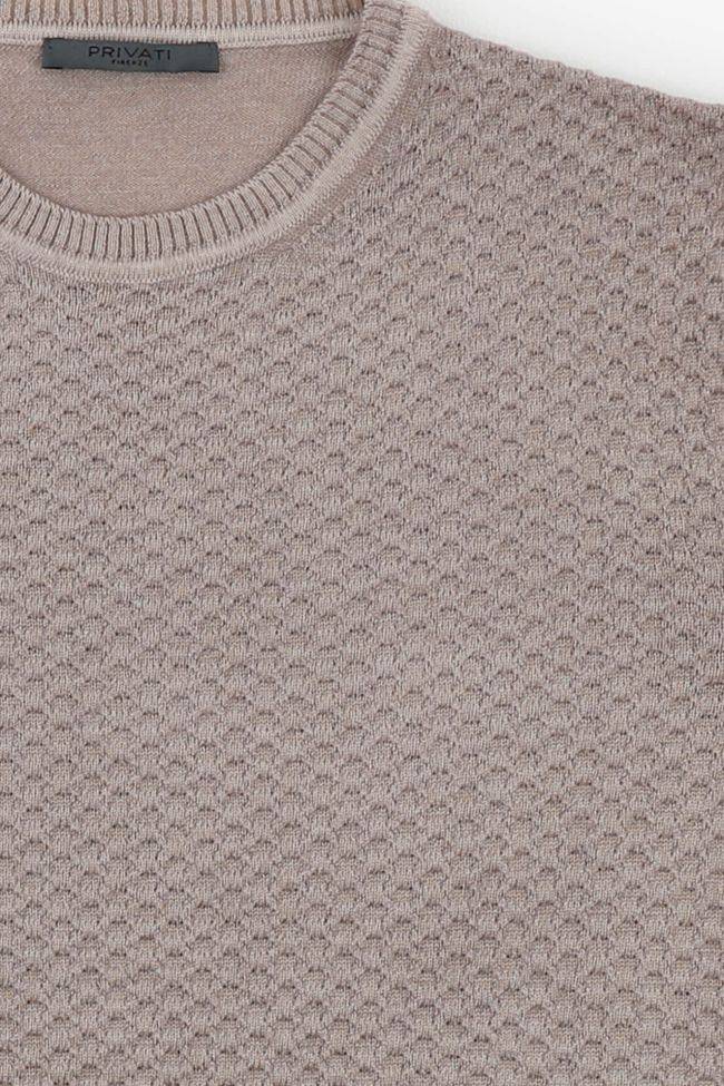 privati firenze Strickwaren Herren Privati Firenze Rundhalsausschnitt Slim Halb Unifarben 100% Merinowolle Preisnachlass