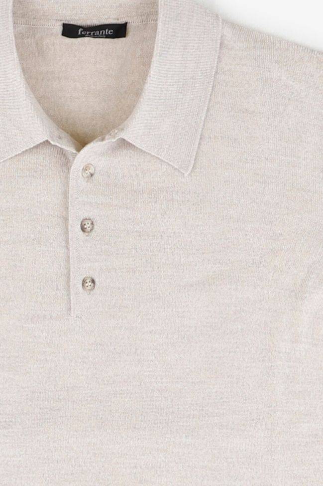 ferrante Strickwaren Herren Ferrante Polokragen Classic Einfarbig 100% Merinowolle Extrafine Black Friday
