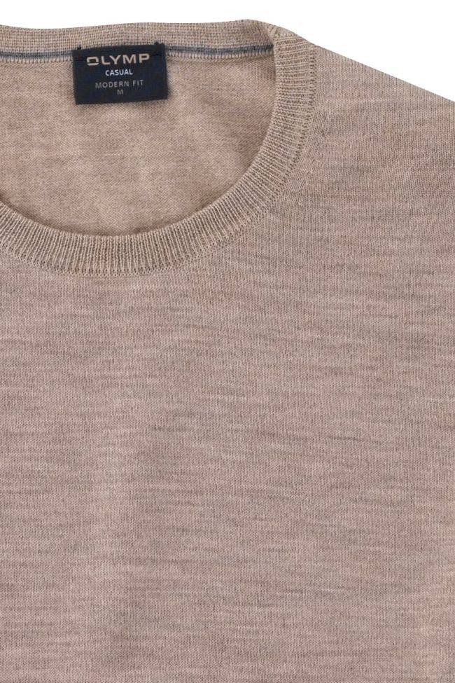 olymp Strickwaren Herren Olymp Rundhalsausschnitt Slim Einfarbig Blitzangebot