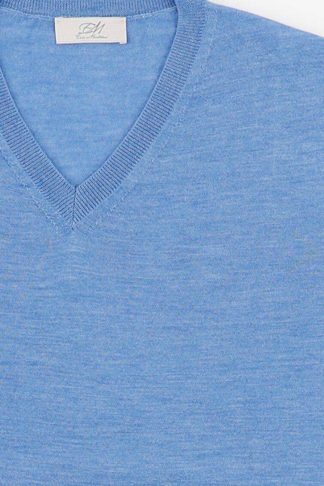 enzo mantovani Strickwaren Herren Enzo Mantovani V-Ausschnitt Regular Einfarbig 70% cashmere 30% silk Letzte 2 Tage
