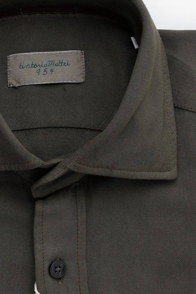 tintoria mattei Hemd Herren Tintoria Mattei Regular Einfarbig 100% Viskose kragen Französisch Lange Ärmel Discount Store für neue Produkte