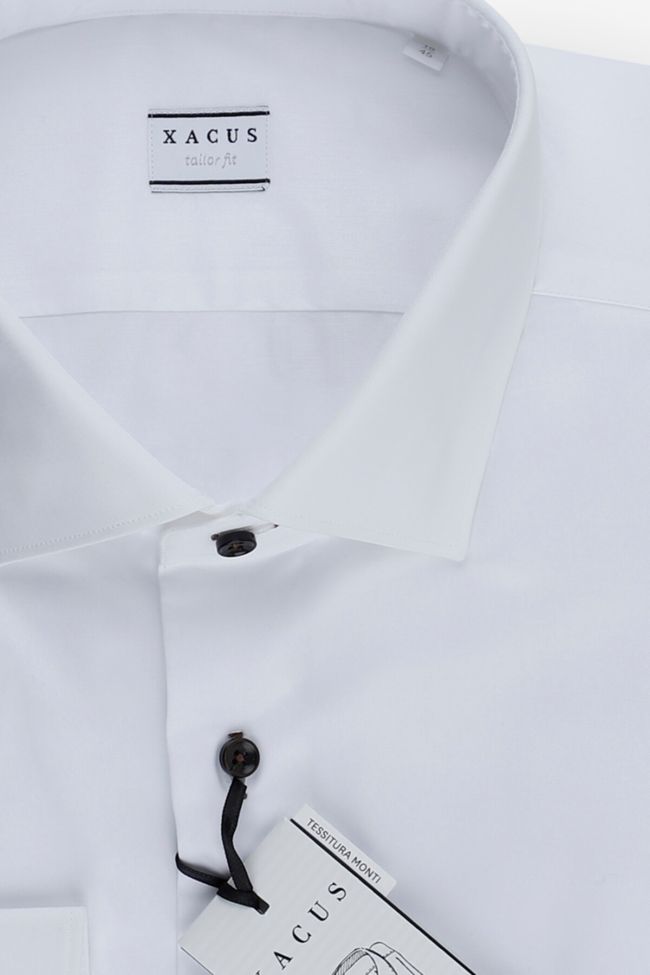 xacus Hemd Herren Xacus Regular Einfarbig 100% Baumwolle kragen Italienisch Lange Ärmel Super Rabatt