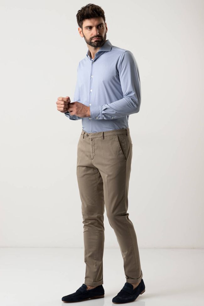 b-settecento Hose Herren B-Settecento Chinos Slim Einfarbig 97% Baumwolle 3% elastan Günstig kaufen
