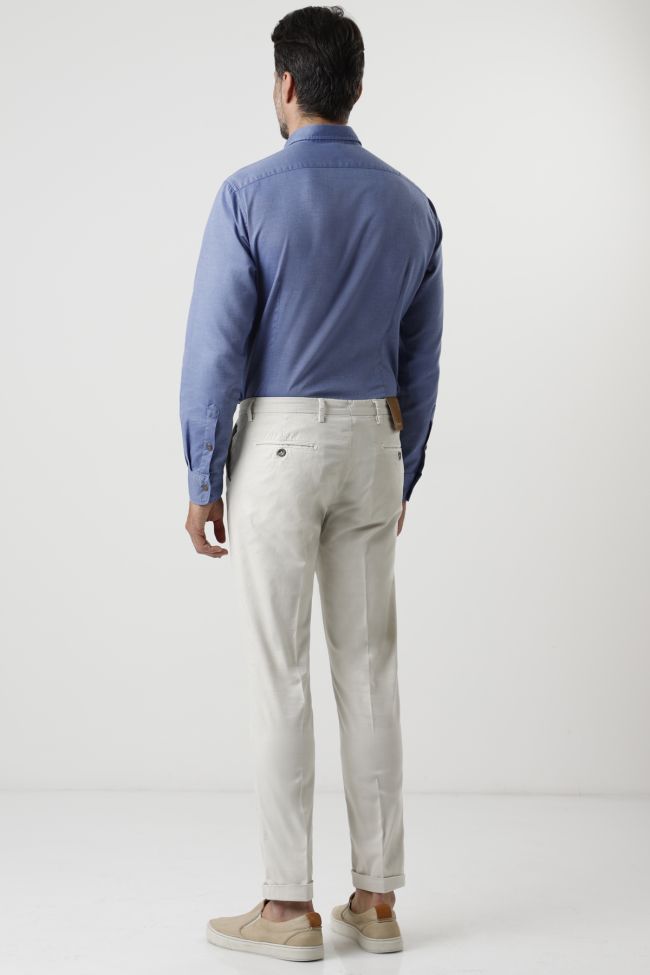 b-settecento Hose Herren B-Settecento Chinos Slim Karo 98% wool 2% EL Online Shopping