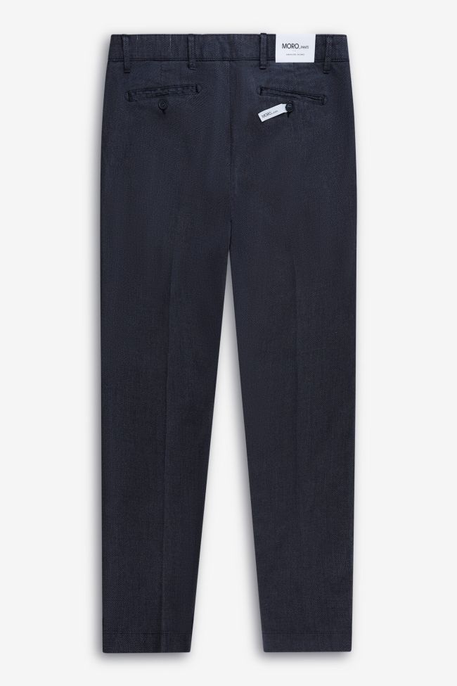 moro Hose Herren Moro Chinos Slim Einfarbig 98% cotton 2% ea Black Friday