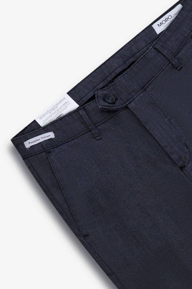 moro Hose Herren Moro Chinos Slim Einfarbig 98% cotton 2% ea Black Friday