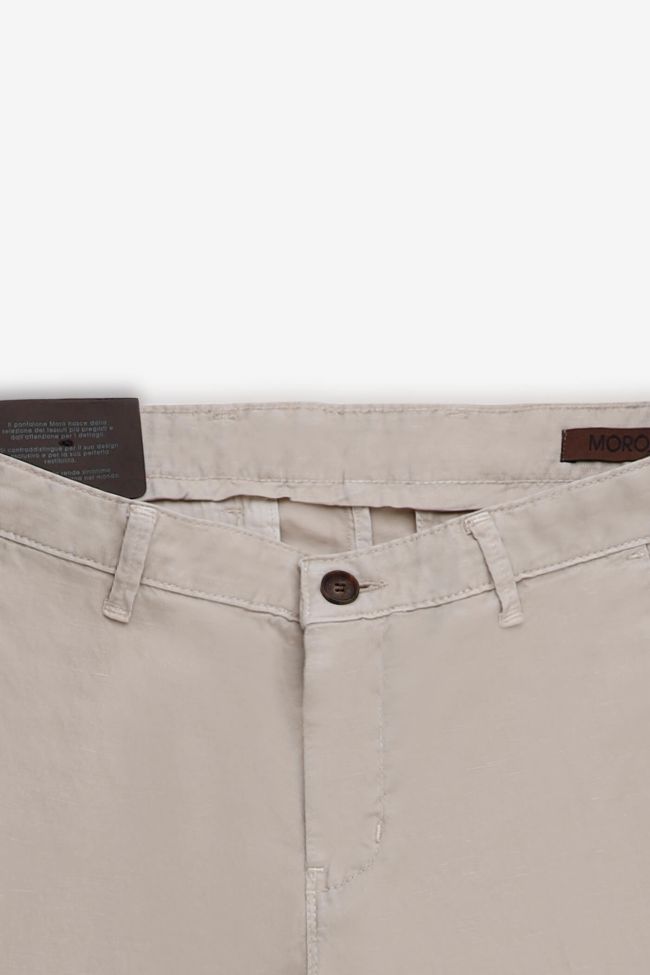 moro Hose Herren Moro Chinos Slim Einfarbig 66% polyester 34%linen Muttertagsangebot