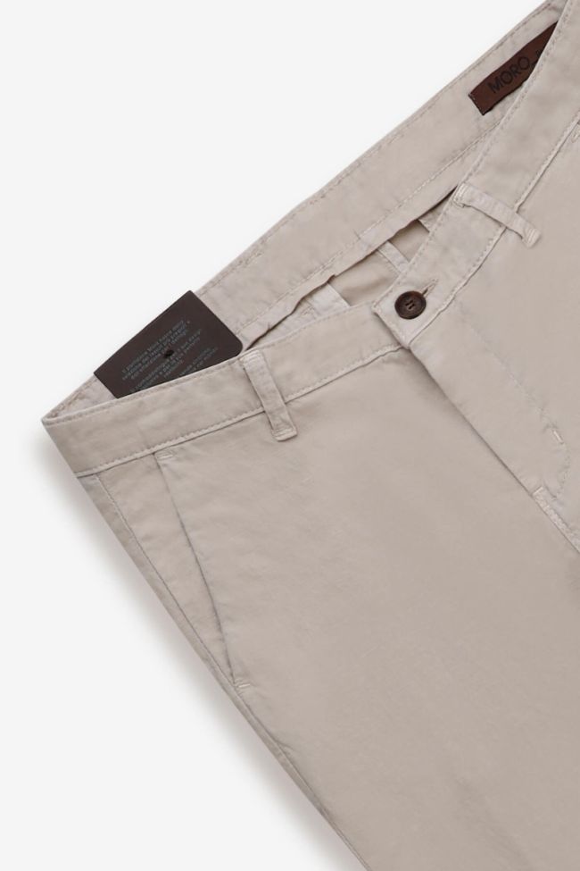 moro Hose Herren Moro Chinos Slim Einfarbig 66% polyester 34%linen Muttertagsangebot