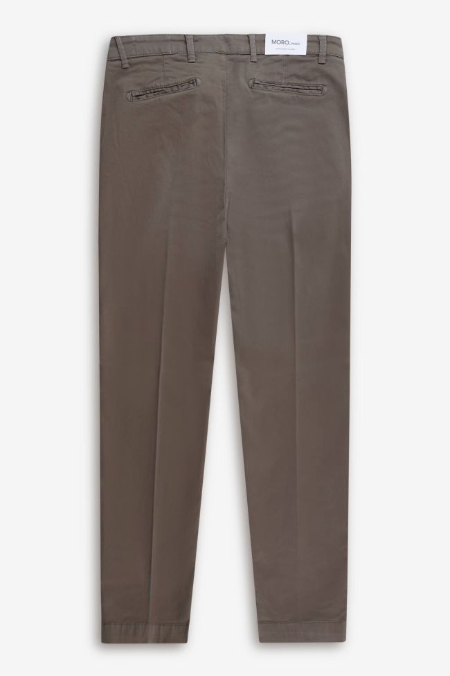 moro Hose Herren Moro Chinos Slim Einfarbig 98% cotton 2% ea Kostenloser Versand international