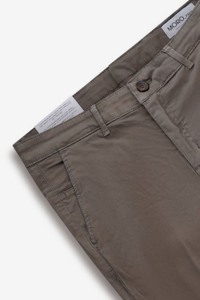 moro Hose Herren Moro Chinos Slim Einfarbig 98% cotton 2% ea Kostenloser Versand international