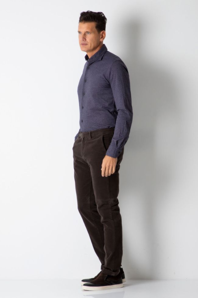 b-settecento Hose Herren B-Settecento Chinos Slim Halb Unifarben 97% Baumwolle 3% elastan Im Verkauf