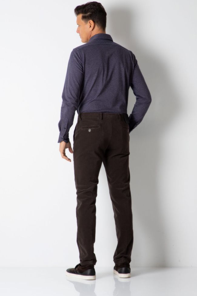 b-settecento Hose Herren B-Settecento Chinos Slim Halb Unifarben 97% Baumwolle 3% elastan Im Verkauf