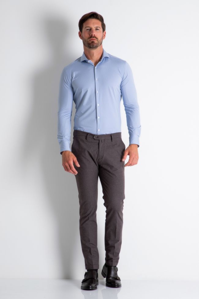 b-settecento Hose Herren B-Settecento Chinos Slim Halb Unifarben 98% cotton 2% ea zollfrei