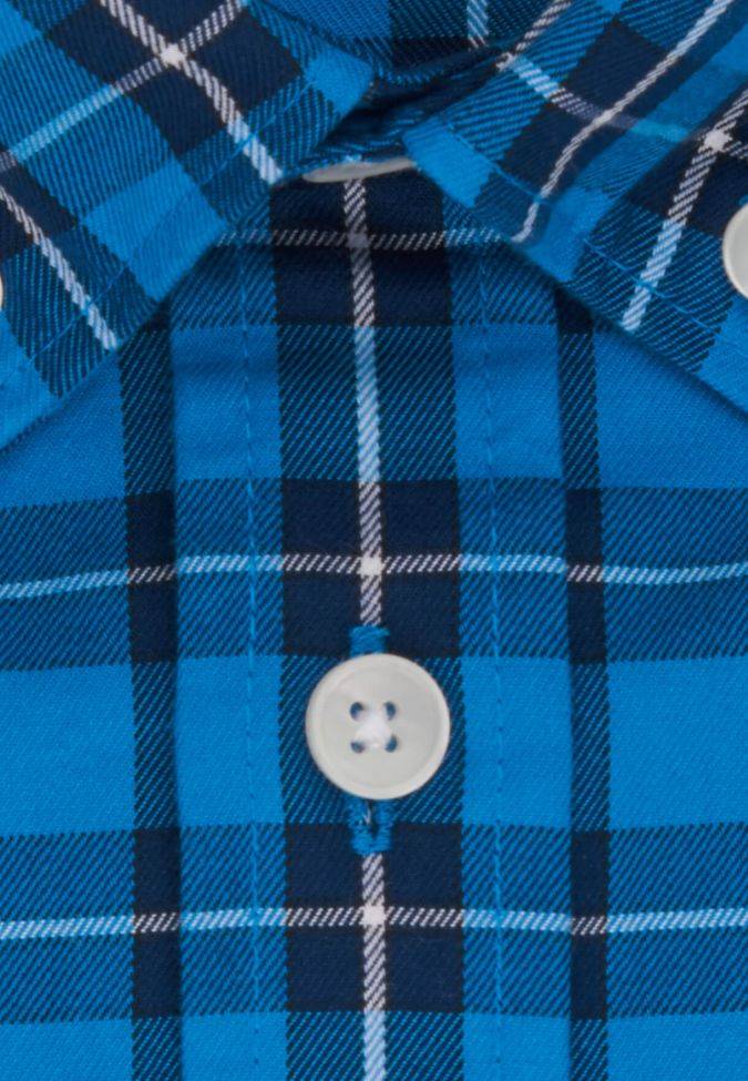 seidensticker Hemd Herren Seidensticker Regular Bügelfreie Karo kragen Button-Down Kurze Ärmel Fabrikverkauf
