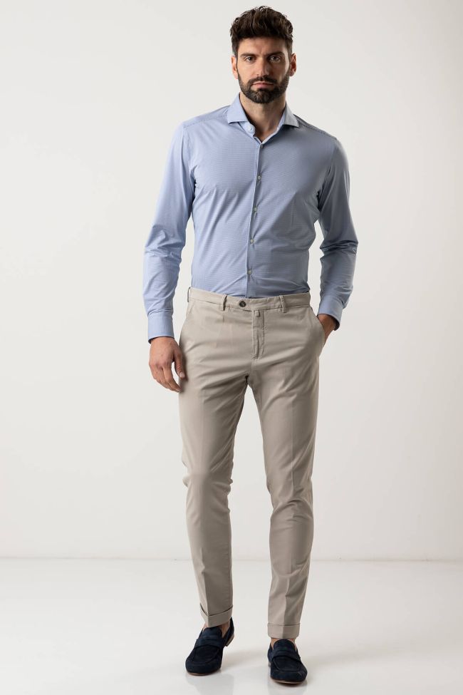 b-settecento Hose Herren B-Settecento Chinos Slim Einfarbig 97% Baumwolle 3% elastan Vatertagsangebot