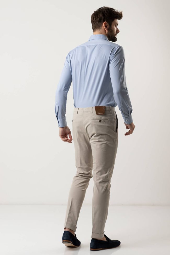 b-settecento Hose Herren B-Settecento Chinos Slim Einfarbig 97% Baumwolle 3% elastan Vatertagsangebot