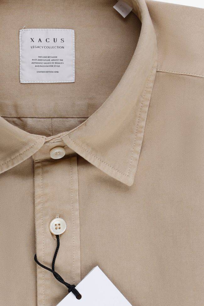 xacus Hemd Herren Xacus Regular Einfarbig 100% Baumwolle kragen Italienisch Lange Ärmel Bestseller
