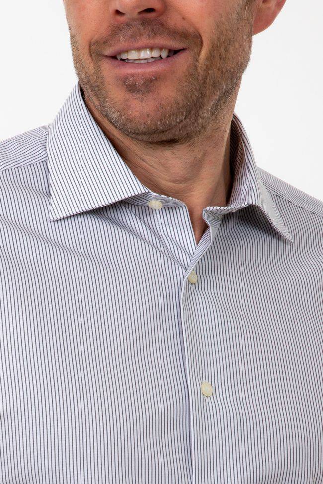aplomb Hemd Herren Aplomb Regular Streifen 100% Baumwolle kragen Italienisch Lange Ärmel Kauf eins, bekomm eins gratis