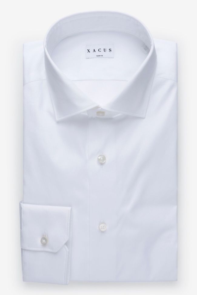 xacus Hemd Herren Xacus Slim Einfarbig 96% Baumwolle 4% elastan kragen Französisch Lange Ärmel Wochenangebot