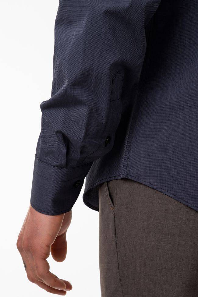 aplomb Hemd Herren Aplomb Regular Einfarbig 100% Baumwolle kragen Button-Down Lange Ärmel Letzte 3 Tage