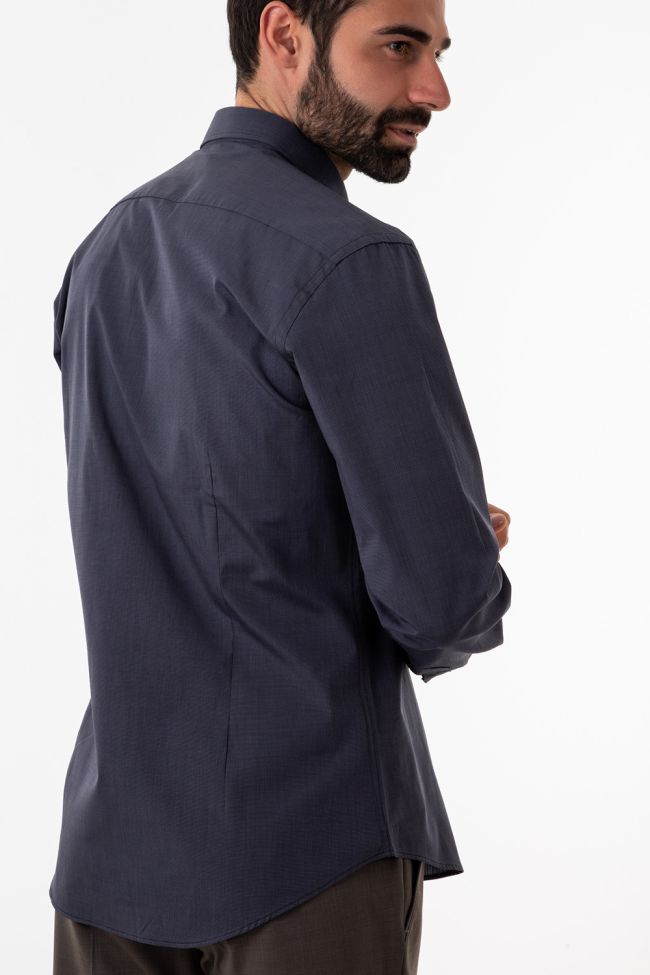 aplomb Hemd Herren Aplomb Regular Einfarbig 100% Baumwolle kragen Button-Down Lange Ärmel Letzte 3 Tage
