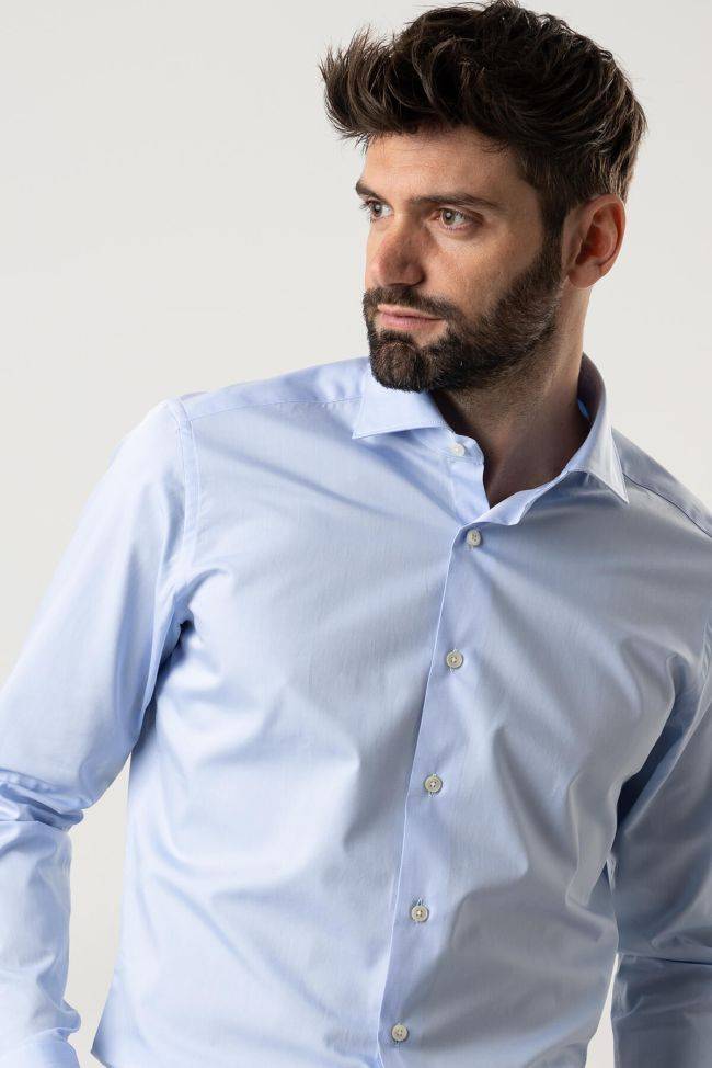 caliban Hemd Herren Caliban Regular Einfarbig 100% Baumwolle kragen Französisch Lange Ärmel JETZT KAUFEN