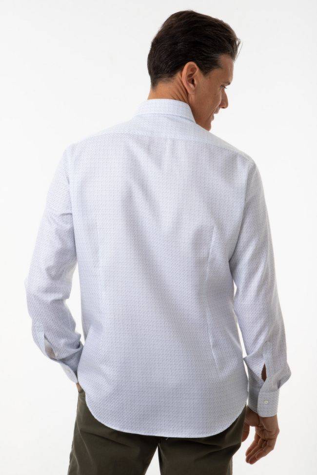 ingram Hemd Herren Ingram Slim Halb Unifarben 100% Baumwolle kragen Italienisch Lange Ärmel Neueste Stile