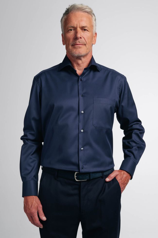 eterna Hemd Herren Eterna Comfort Bügelfreie kragen Italienisch Lange Ärmel Zeitbegrenzte Promotion