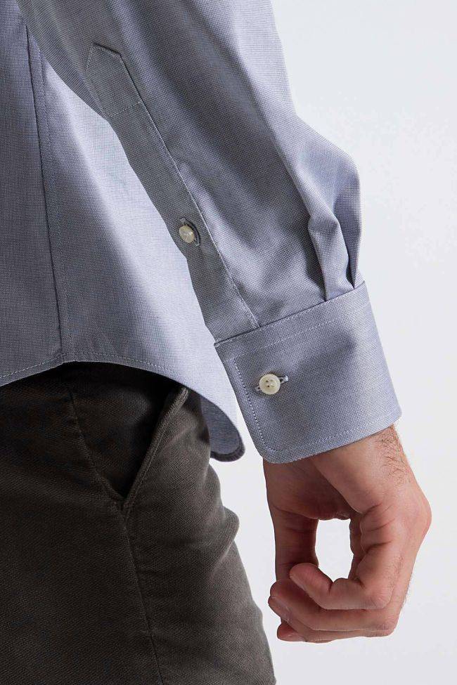 ingram Hemd Herren Ingram Slim Bügelfreie Karo 100% Baumwolle kragen Französisch Lange Ärmel Clearance-Verkauf