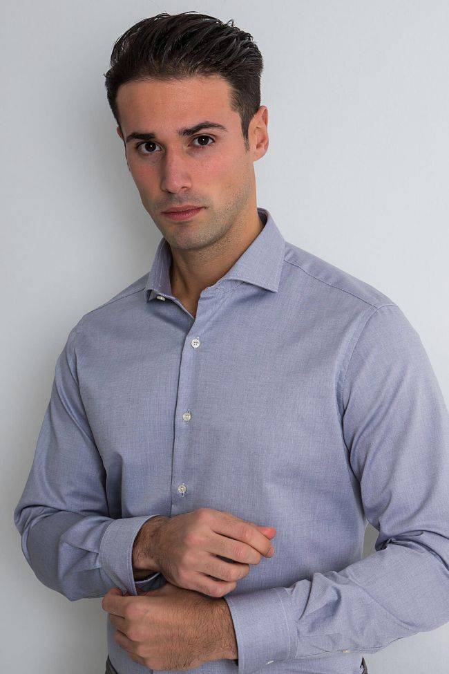 ingram Hemd Herren Ingram Slim Bügelfreie Karo 100% Baumwolle kragen Französisch Lange Ärmel Clearance-Verkauf