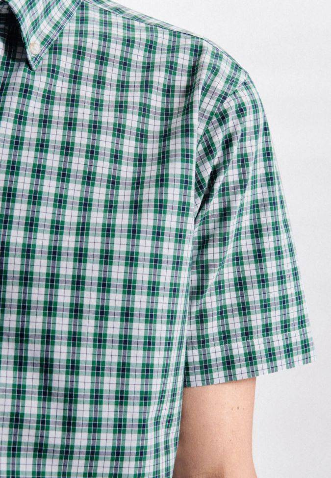 seidensticker Hemd Herren Seidensticker Regular Bügelfreie Karo kragen Button-Down Kurze Ärmel Rabatte dieses Monats