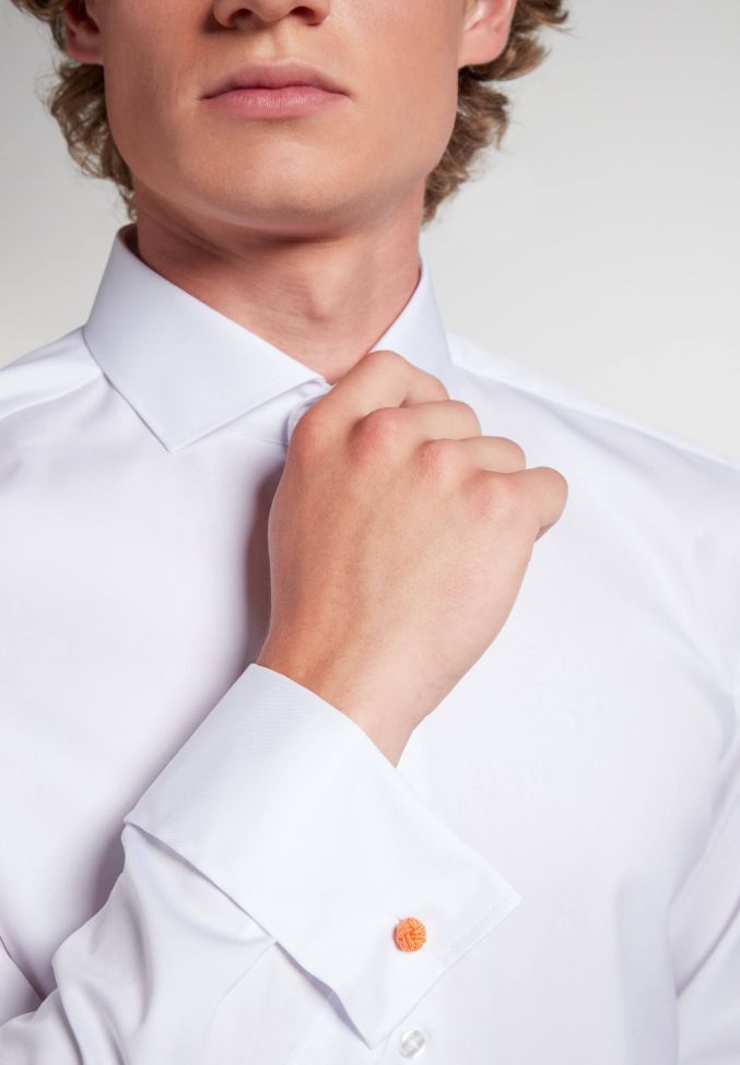 eterna Hemd Herren Eterna Slim Bügelfreie kragen Französisch Lange Ärmel Großer Ausverkauf