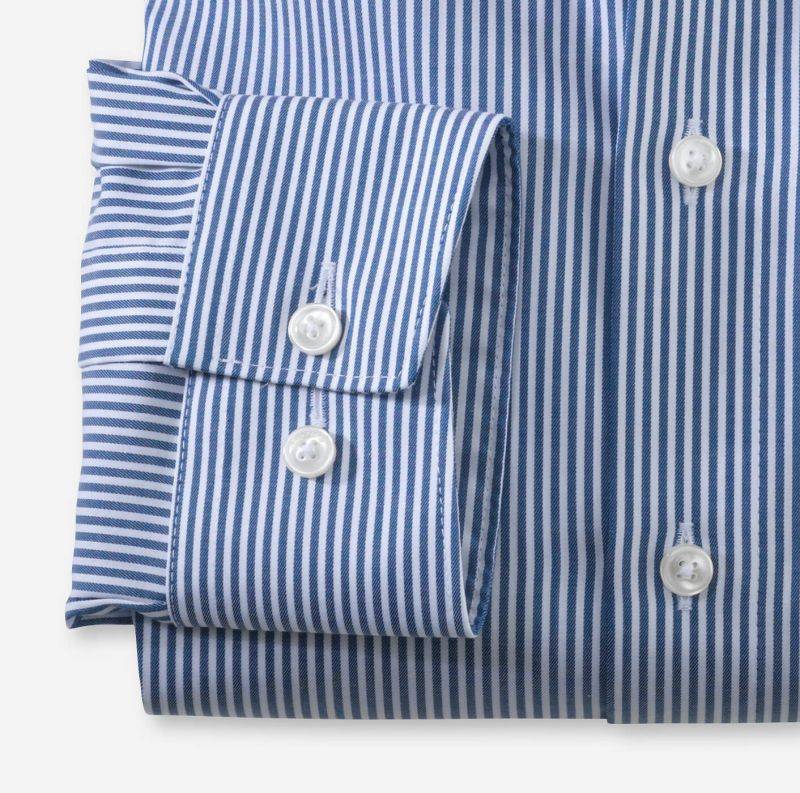 olymp Hemd Herren Olymp Comfort Bügelfreie Streifen kragen Italienisch Lange Ärmel Top Angebot