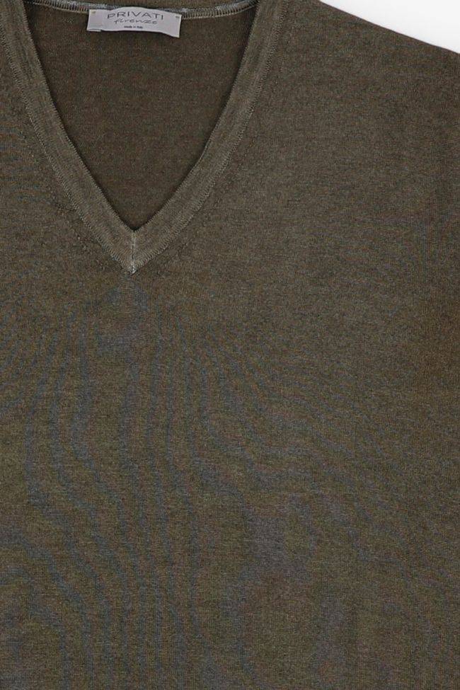 privati firenze Strickwaren Herren Privati Firenze V-Ausschnitt Regular Einfarbig 100% Merinowolle Saisonale Angebote