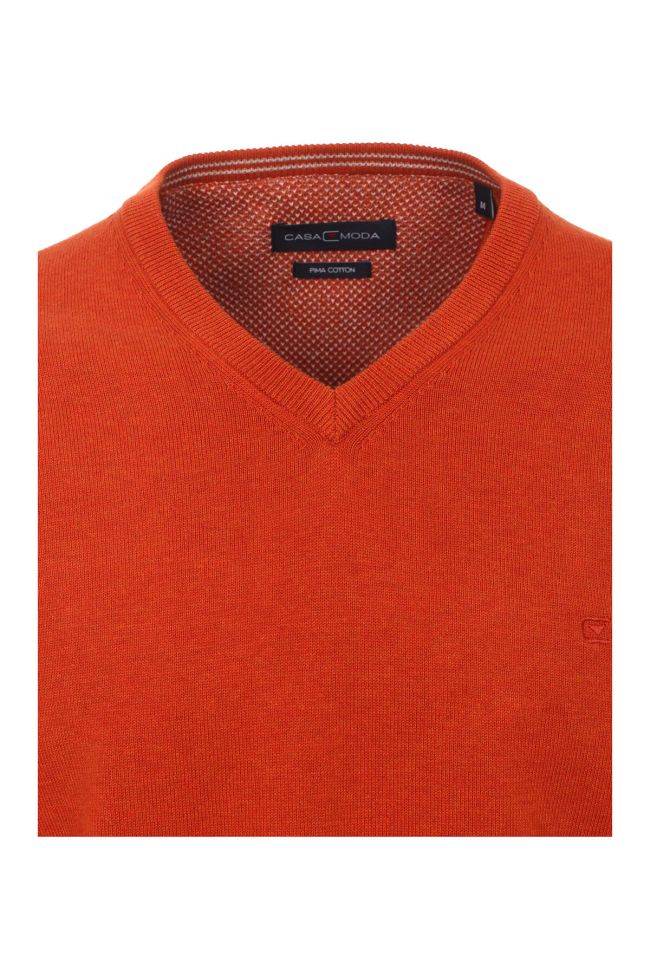 casamoda Strickwaren Herren Casamoda V-Ausschnitt Classic Einfarbig 100% Baumwolle Tägliche Deals