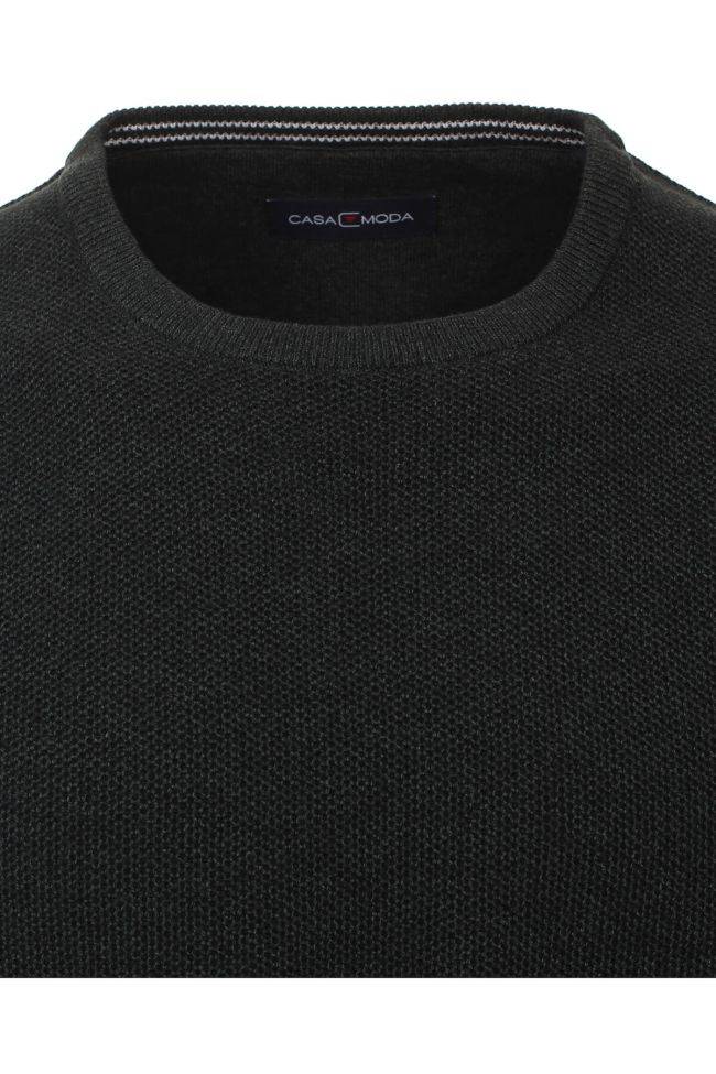 casamoda Strickwaren Herren Casamoda Rundhalsausschnitt Classic Einfarbig 100% Baumwolle Zeitbegrenzte Promotion