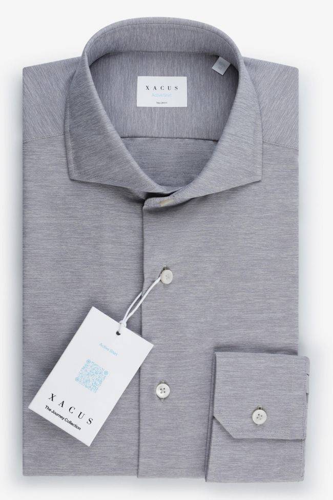 xacus Hemd Herren Xacus Regular Einfarbig 60%polyester29%polyamide11%elastane kragen Französisch Lange Ärmel Fabrikverkauf