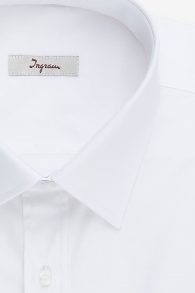 ingram Hemd Herren Ingram Classic Einfarbig 97% Baumwolle 3% elastan kragen Italienisch Lange Ärmel Sonderangebot