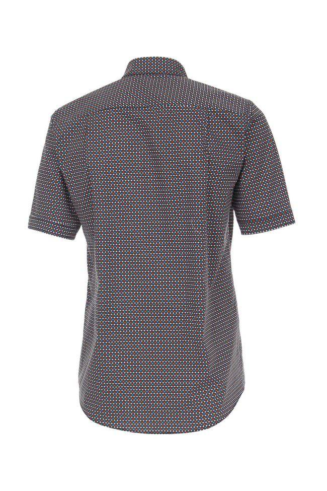 casamoda Hemd Herren Casamoda Comfort Muster kragen Button-Down Kurze Ärmel Großer Ausverkauf