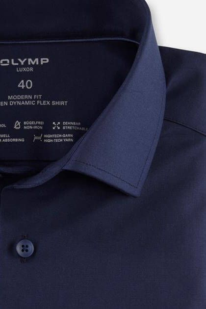 olymp Hemd Herren Olymp Classic Einfarbig kragen Französisch Kurze Ärmel Flash Sale