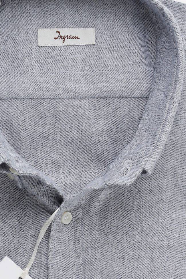 ingram Hemd Herren Ingram Classic Einfarbig 100% Baumwolle kragen Button-Down Lange Ärmel Zeitlich begrenztes Angebot